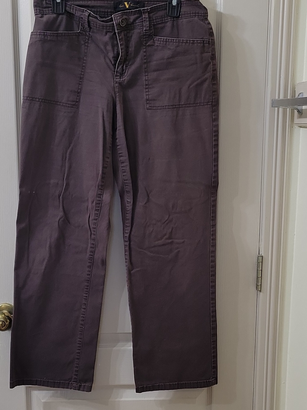 Gloria Vanderbilt Men's Chinos in Plum